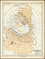 Northern Hemisphere and Polar Maps Map By Augustus Herman Petermann