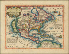 North America and California as an Island Map By Jacques Chiquet