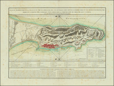 [ Gibraltar ]   Plan du promontoire de la ville et du port de Gibraltar avec les ouvrages faits depuis le dernier siège et les lignes construites par ordre de sa Majesté très catholique, pour empescher la communication de Gibraltar avec l'Espagne : levé nouvellement sur les lieux par l'ingenieur de la place. By Jean Lattré