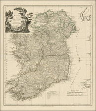 Ireland Map By Franz Anton Schraembl