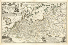 (Northern Europe) Estats Des Couronnes De Dannemark, Suede, Et Pologne, sur la Mer Baltique . . . 1700