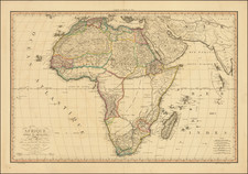 Africa Map By Alexandre Emile Lapie