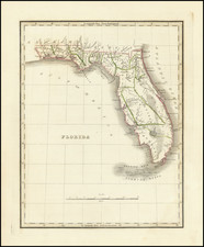 Florida Map By Thomas Gamaliel Bradford