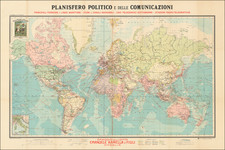 World Map By Istituto Geografico de Agostini