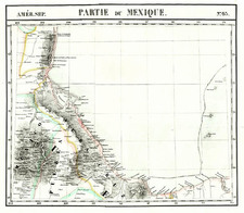 Mexico Map By Philippe Marie Vandermaelen