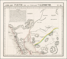 Southwest and California Map By Philippe Marie Vandermaelen