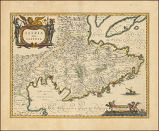 Croatia & Slovenia and Northern Italy Map By Willem Janszoon Blaeu