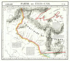 Midwest and Plains Map By Philippe Marie Vandermaelen