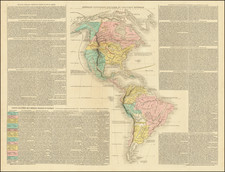 North America, South America and America Map By Paul Renouard