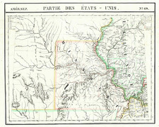 Midwest and Plains Map By Philippe Marie Vandermaelen