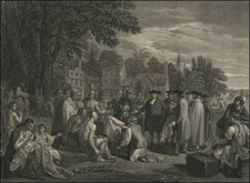 [ William Penn's Treaty with the Indians, when he founded the Province of Pennsylvania in North America 1681 ] By John Boydell