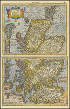 Scotland Map By  Gerard Mercator / Jodocus Hondius