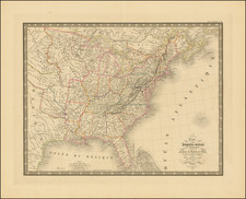 United States Map By J. Andriveau-Goujon