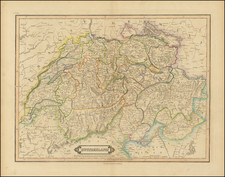 Switzerland Map By William Home Lizars