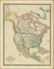 North America Map By James Wyld