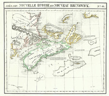 Canada Map By Philippe Marie Vandermaelen