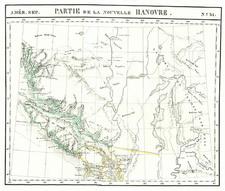 Canada Map By Philippe Marie Vandermaelen