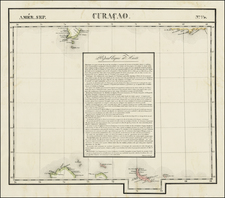 Caribbean Map By Philippe Marie Vandermaelen