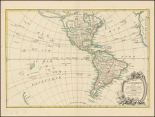 [Sea of the West]    L'Amerique divisee Par Grands Etats . . . 1762 By Jean Janvier