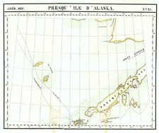 Alaska Map By Philippe Marie Vandermaelen