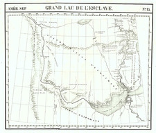 Polar Maps, Alaska and Canada Map By Philippe Marie Vandermaelen