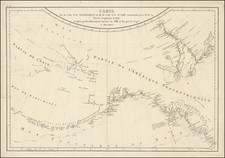 Carte De La Cote N.O. D'Amerique et de la Cote N.E. D'Asie reconnues en 1778 et 79, Par le Capitaine Cook. et plus particulierement encore en 1788 et 89 par le Capne. J. Meares By John Meares