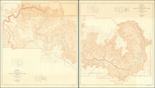 Arizona Map By U.S. Department of the Interior Geological Survey  &  National Park Service