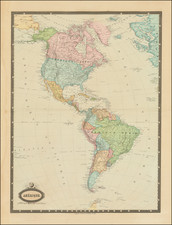 America Map By F.A. Garnier