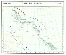 Polar Maps and Canada Map By Philippe Marie Vandermaelen