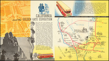 Arizona, Pictorial Maps and California Map By Santa Fe Trailways