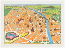 Other Italian Cities and Pictorial Maps Map By S. Calvino