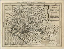 Mid-Atlantic, Maryland, Delaware, Southeast and Virginia Map By Johannes Cloppenburg