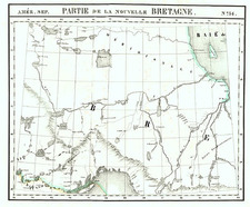 Midwest and Canada Map By Philippe Marie Vandermaelen