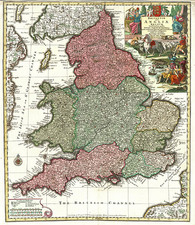 Europe and British Isles Map By Matthaus Seutter