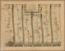 England and British Counties Map By John Ogilby