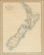 New Zealand Map By J & C Walker