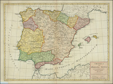 Spain and Portugal Map By John Blair