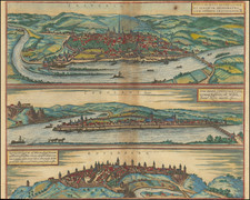 Mitteldeutschland Map By Georg Braun  &  Frans Hogenberg