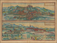 Mitteldeutschland Map By Georg Braun  &  Frans Hogenberg