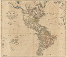 America Map By C Mannert / Schneider und Weigelschen