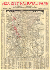 Los Angeles Map By Albert G. Thurston