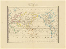 [ World on Mercator's Projection ]    Mappe-Monde suivant la projection de Mercator -- 1832 By Thierry