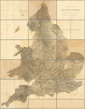England and Wales Map By Aaron Arrowsmith