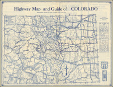 Colorado and Colorado Map By Mid-West Map Company