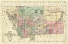 Montana Map By Arthur W. Ide