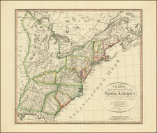 United States Map By Franz Ludwig Gussefeld