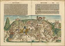 Holy Land Map By Hartmann Schedel