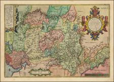 Westphaliae Totius, Finitimarumque Regionum Accurata Descriptio By Abraham Ortelius