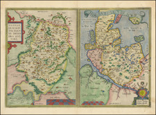 Norddeutschland and Mitteldeutschland Map By Abraham Ortelius