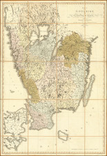 Sweden Map By Samuel Gustaf Hermelin / Carl Peter Hallstrom